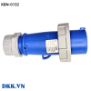 Phích CN 1 pha 3 chấu 16A IP67 KBN-0132