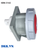 Ổ công nghiệp 3 pha 4 chấu 16A IP67 KBN-3142