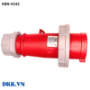 Phích CN 3 pha 4 chấu 32A IP67 KBN-0242