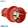 Phích CN 3 pha 4 chấu 16A IP44 KBN-014